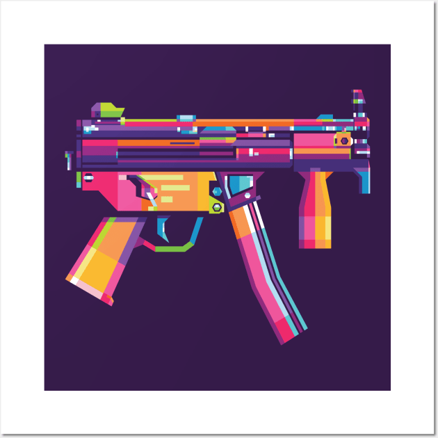 MP5K Wall Art by Banuezartfaiz19